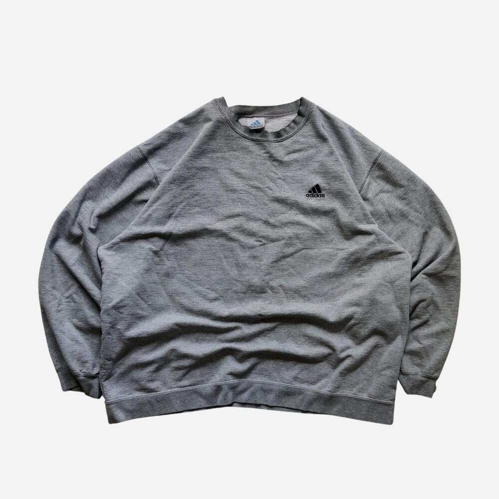 vintage Grey Adidas sweatshirt with a unique design